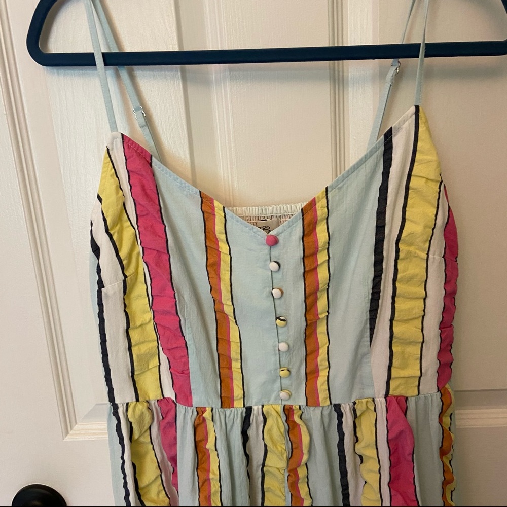 J.Crew seersucker maxi dress